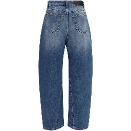 Blue Cotton Relaxed Fit Jeans