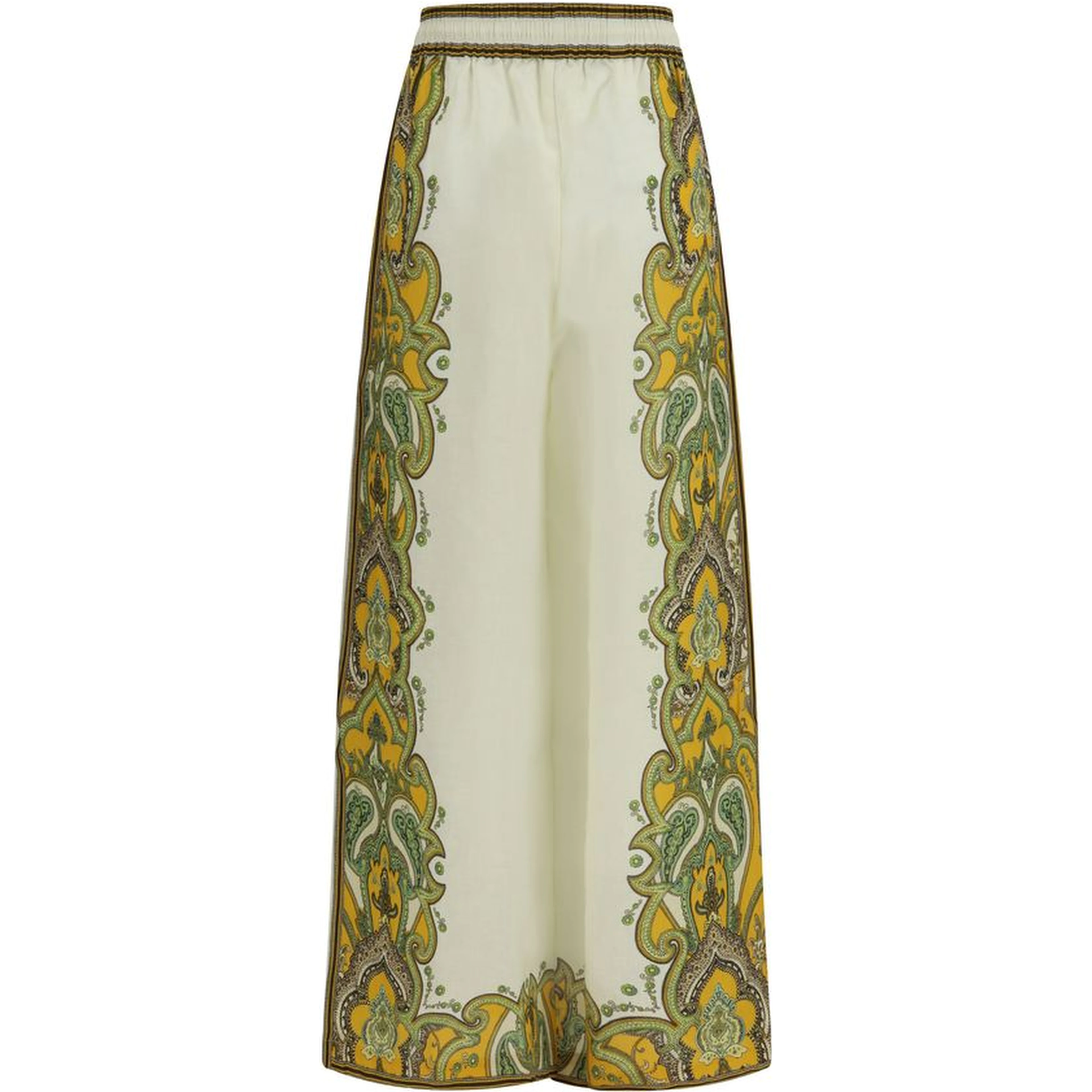 Beige Linen Casual Pants