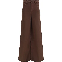 Brown Cotton Jeans Denim