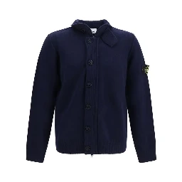 Blue Cotton Cardigan