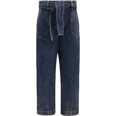 Blue Cotton Jeans Denim