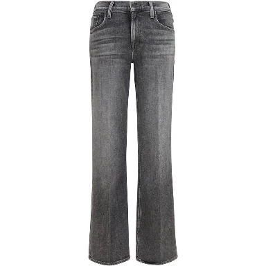 Gray Cotton Bootcut Jeans