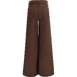 Brown Cotton Jeans Denim