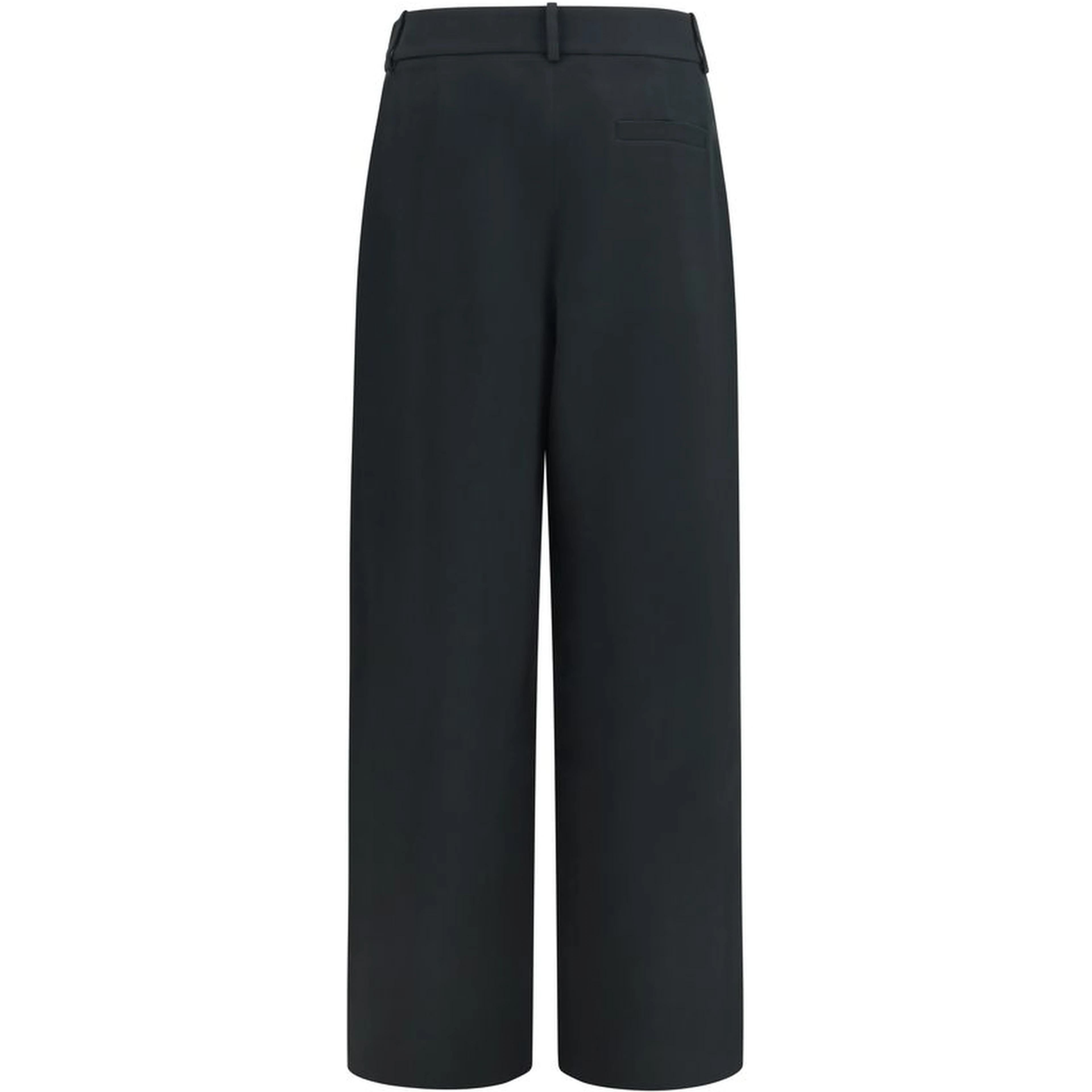 Black Silk Casual Pants