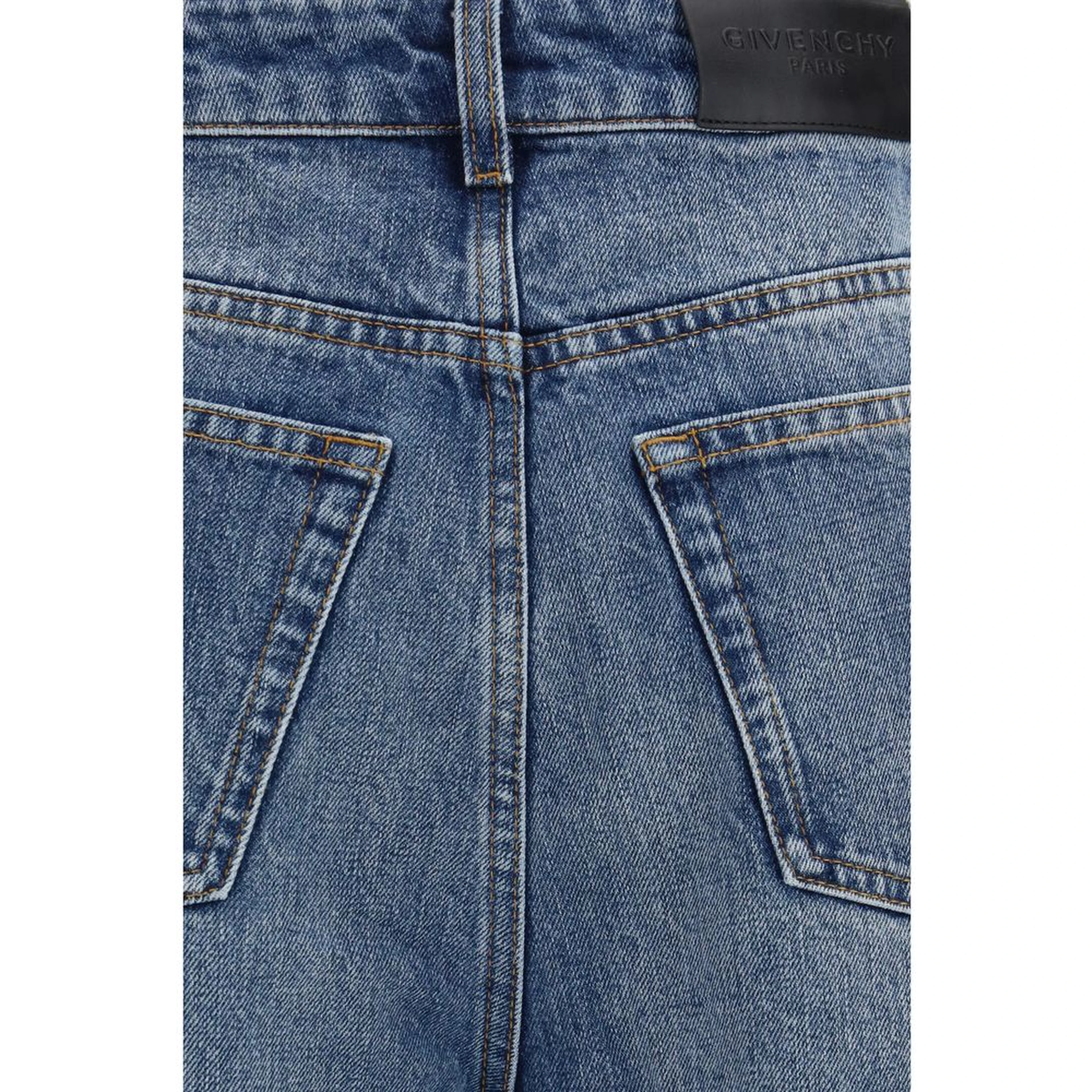 Blue Cotton Relaxed Fit Jeans