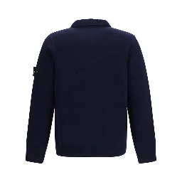 Blue Cotton Cardigan