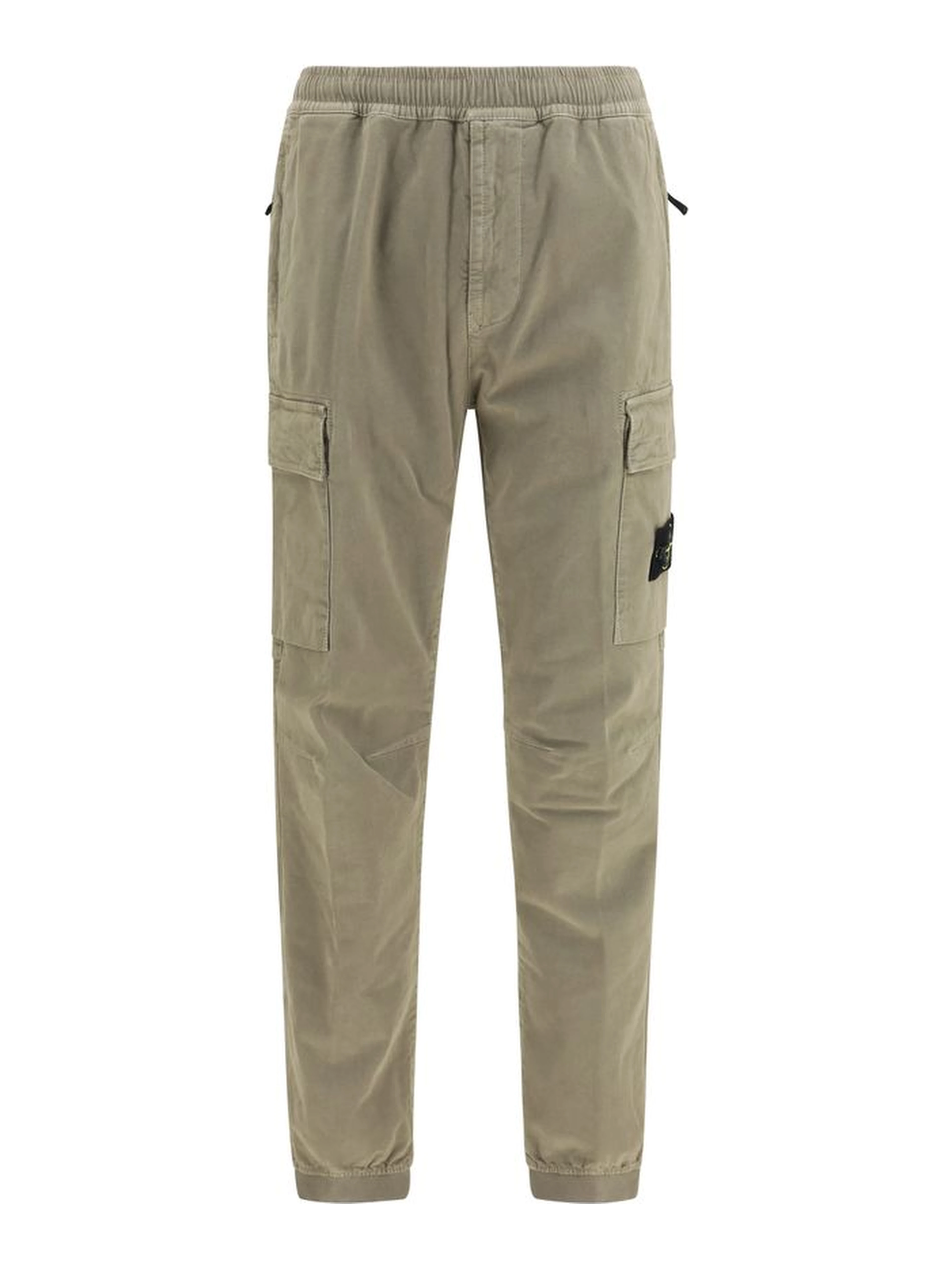 Bicolor Cotton Cargo Pants