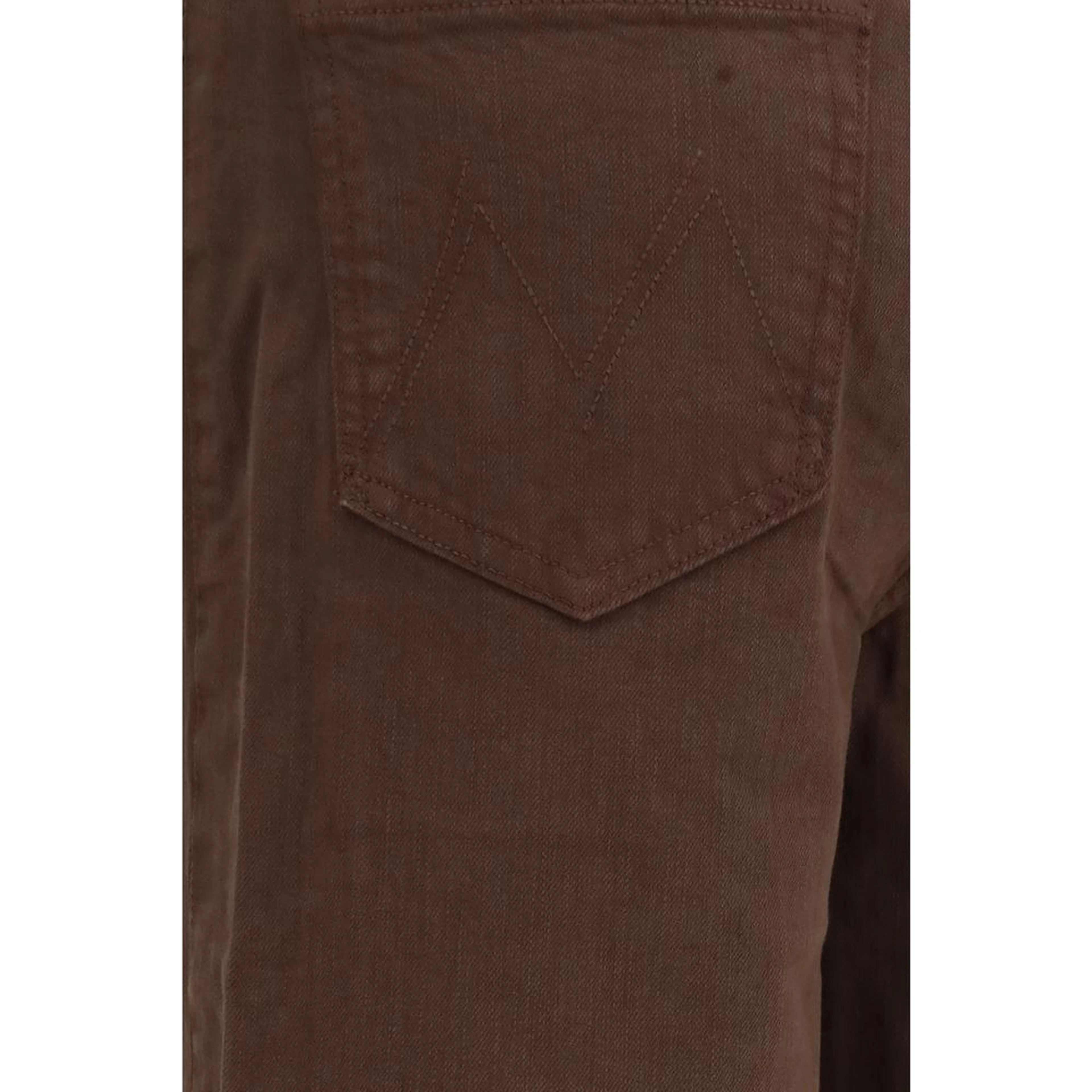 Brown Cotton Jeans Denim