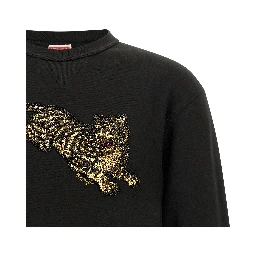 Black Cotton Sweatshirt