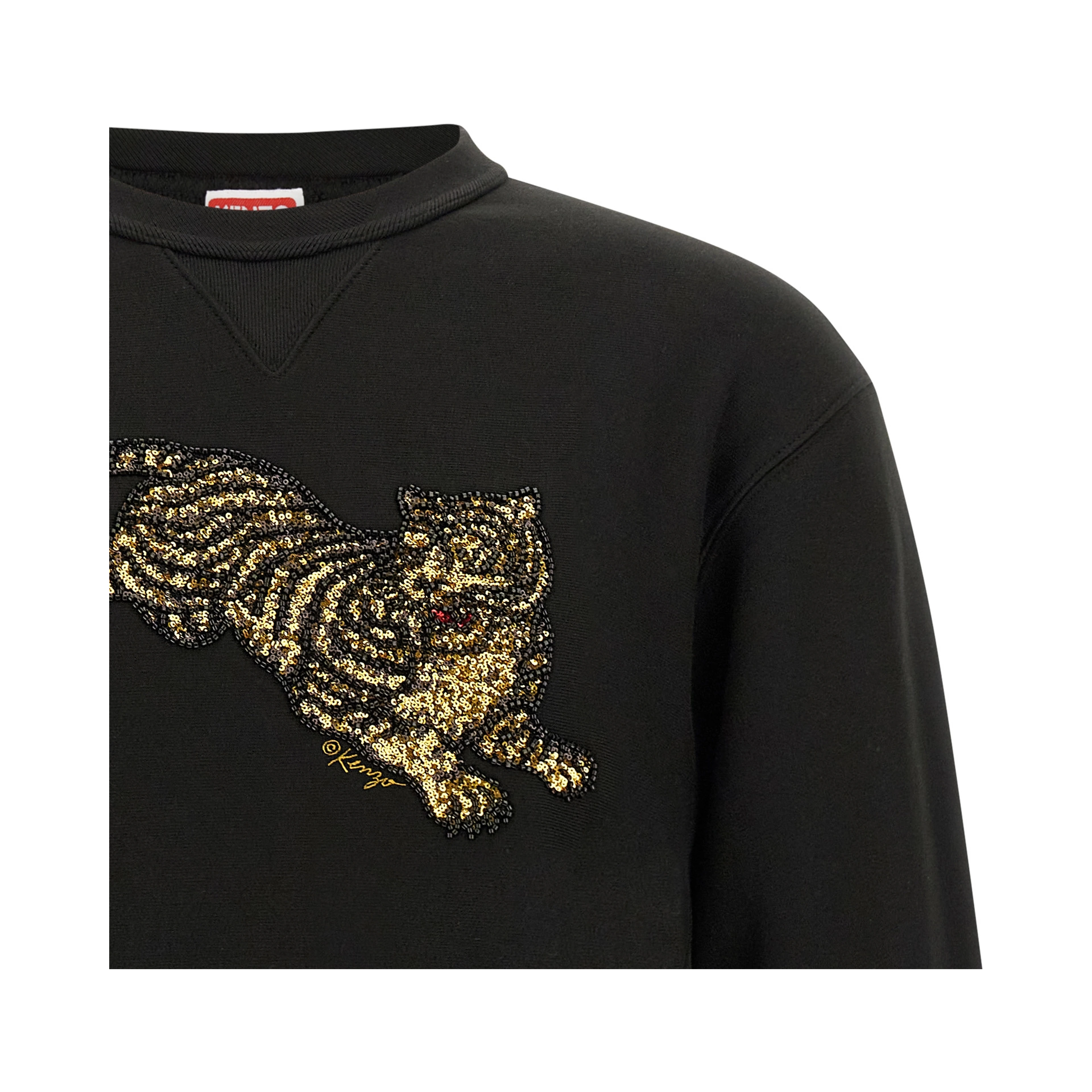 Black Cotton Sweatshirt