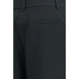 Black Silk Casual Pants
