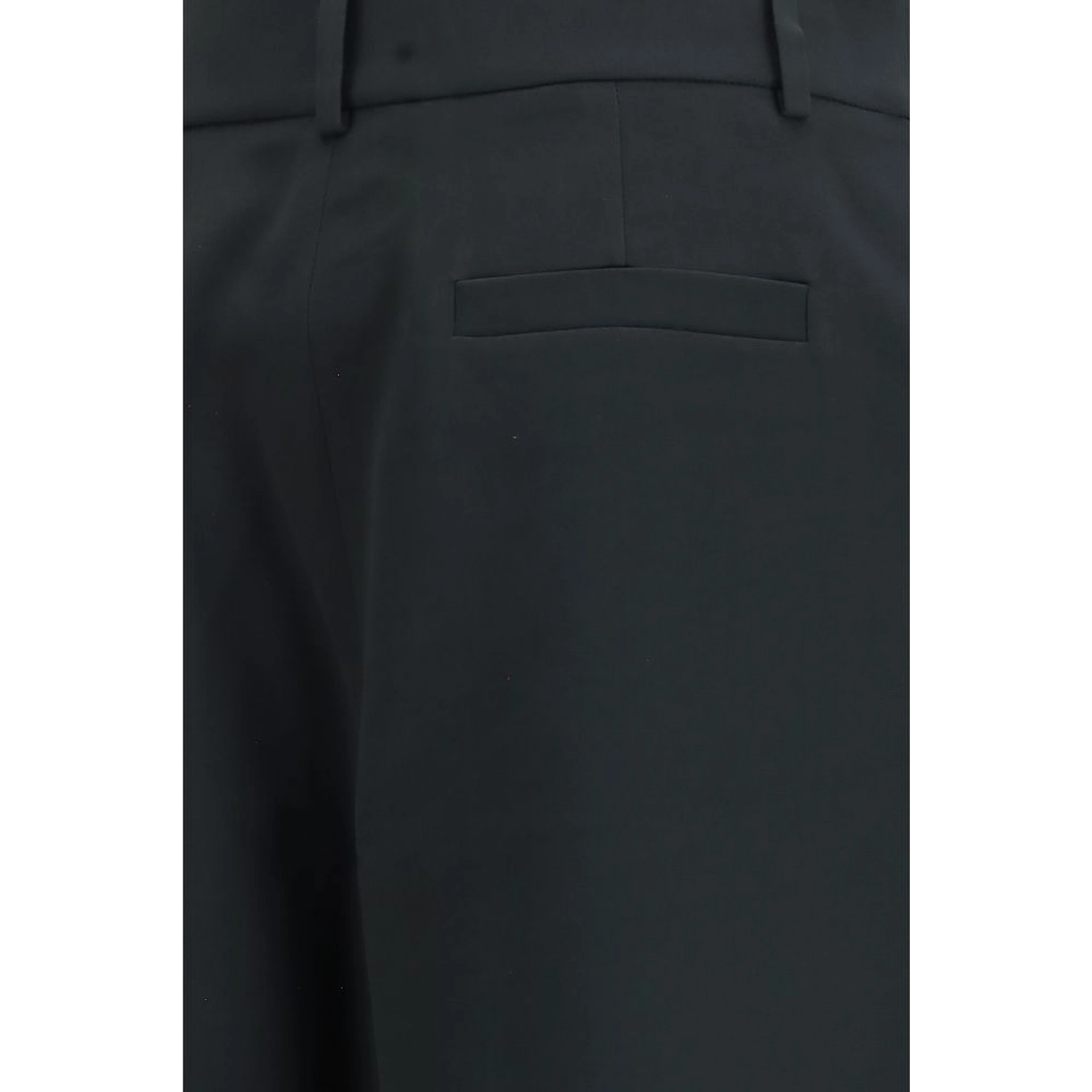 Black Silk Casual Pants