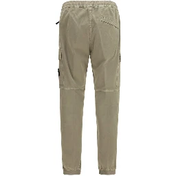 Bicolor Cotton Cargo Pants
