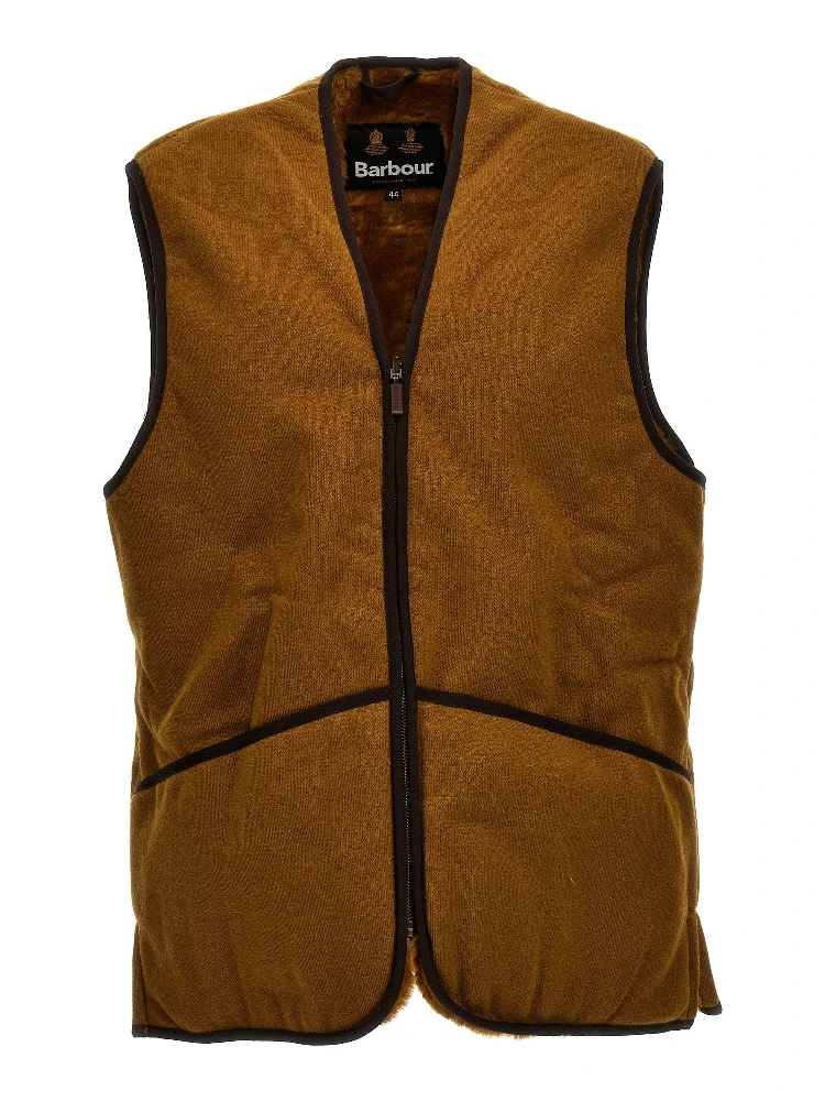 Brown Polyester Sleeveless Jacket alternative