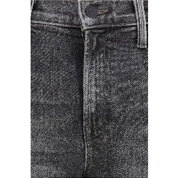 Gray Cotton Bootcut Jeans