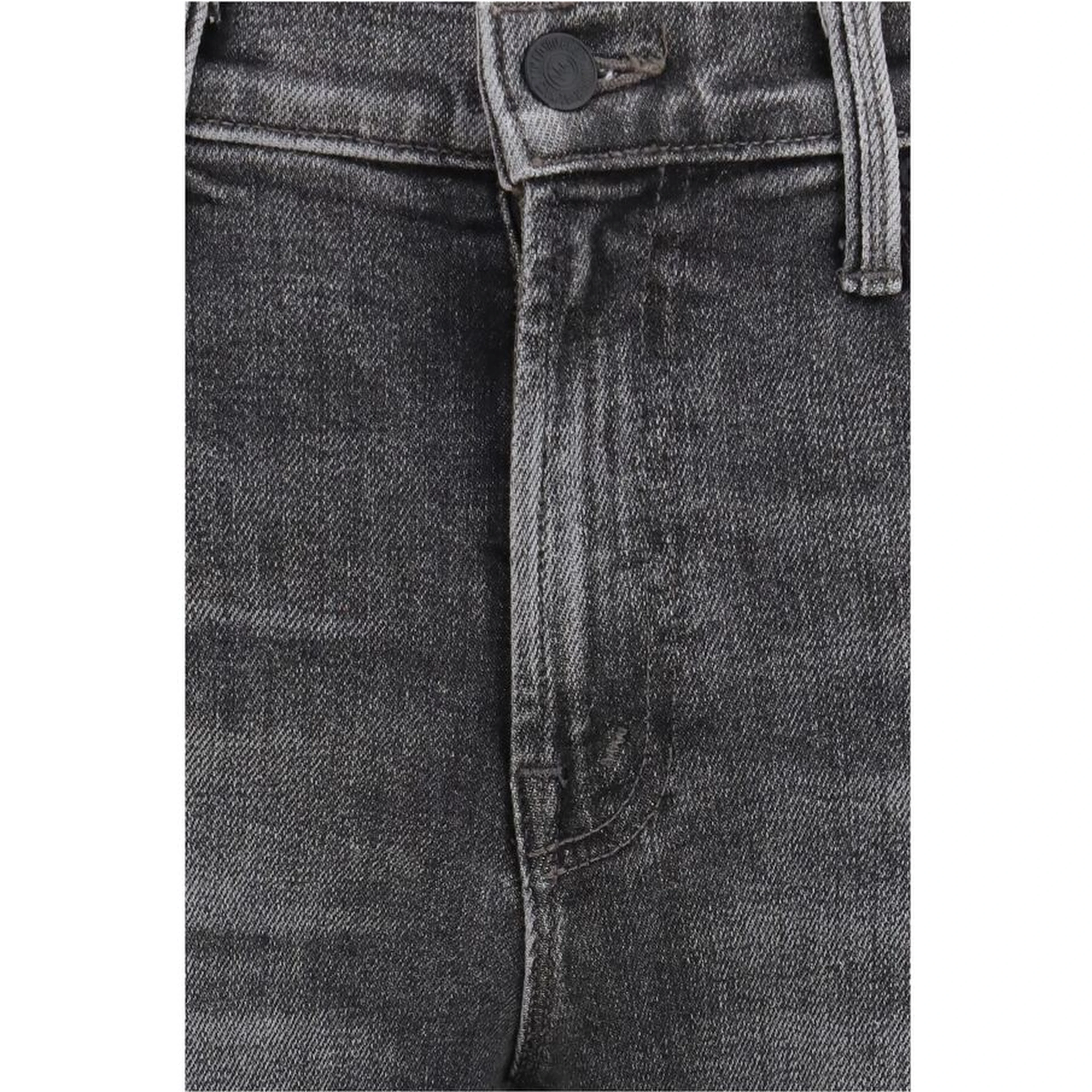 Gray Cotton Bootcut Jeans