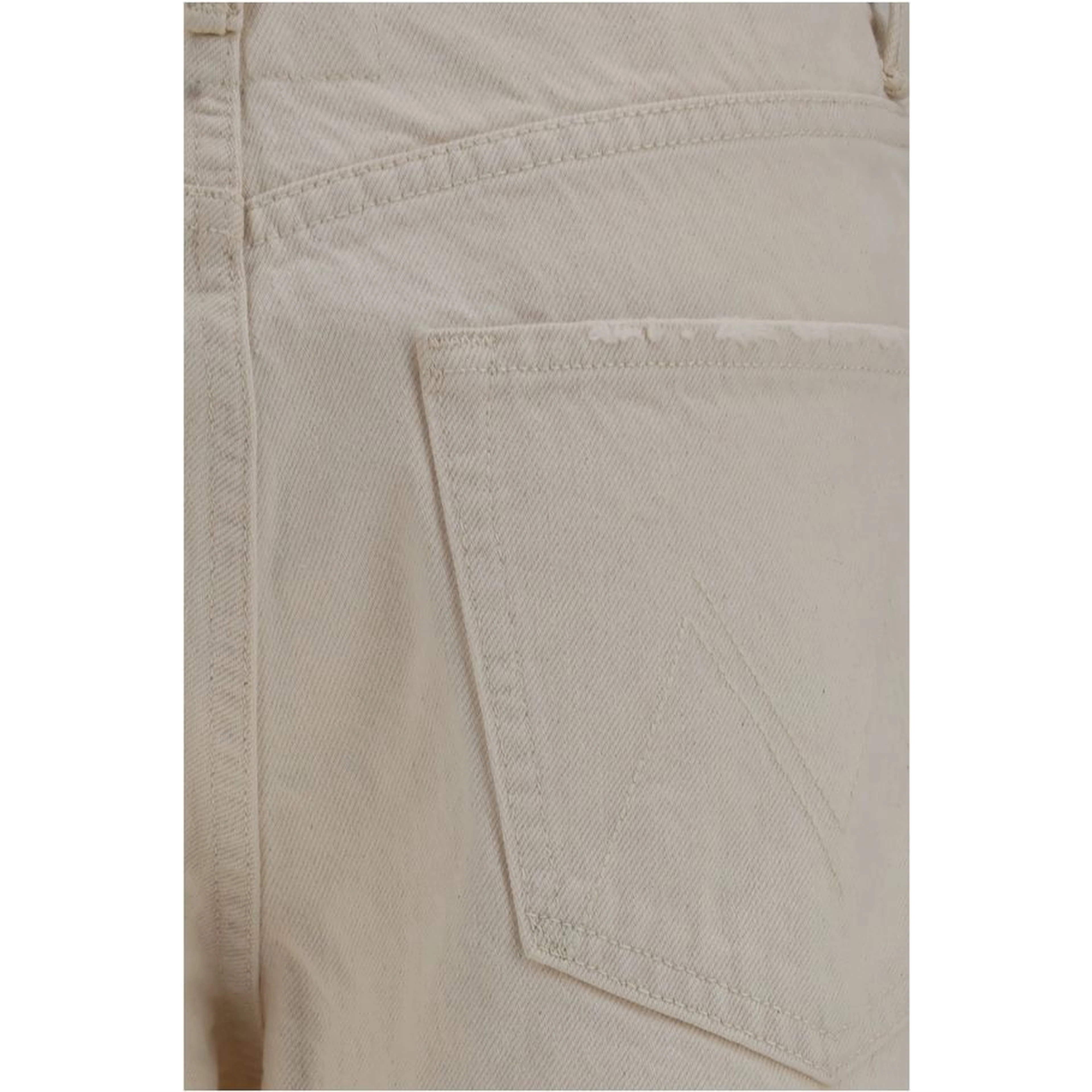 White Cotton Relaxed Fit Jeans