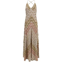 Multicolor Viscose Long Dress