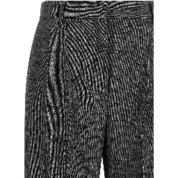 Gray Polyester Dress Pants