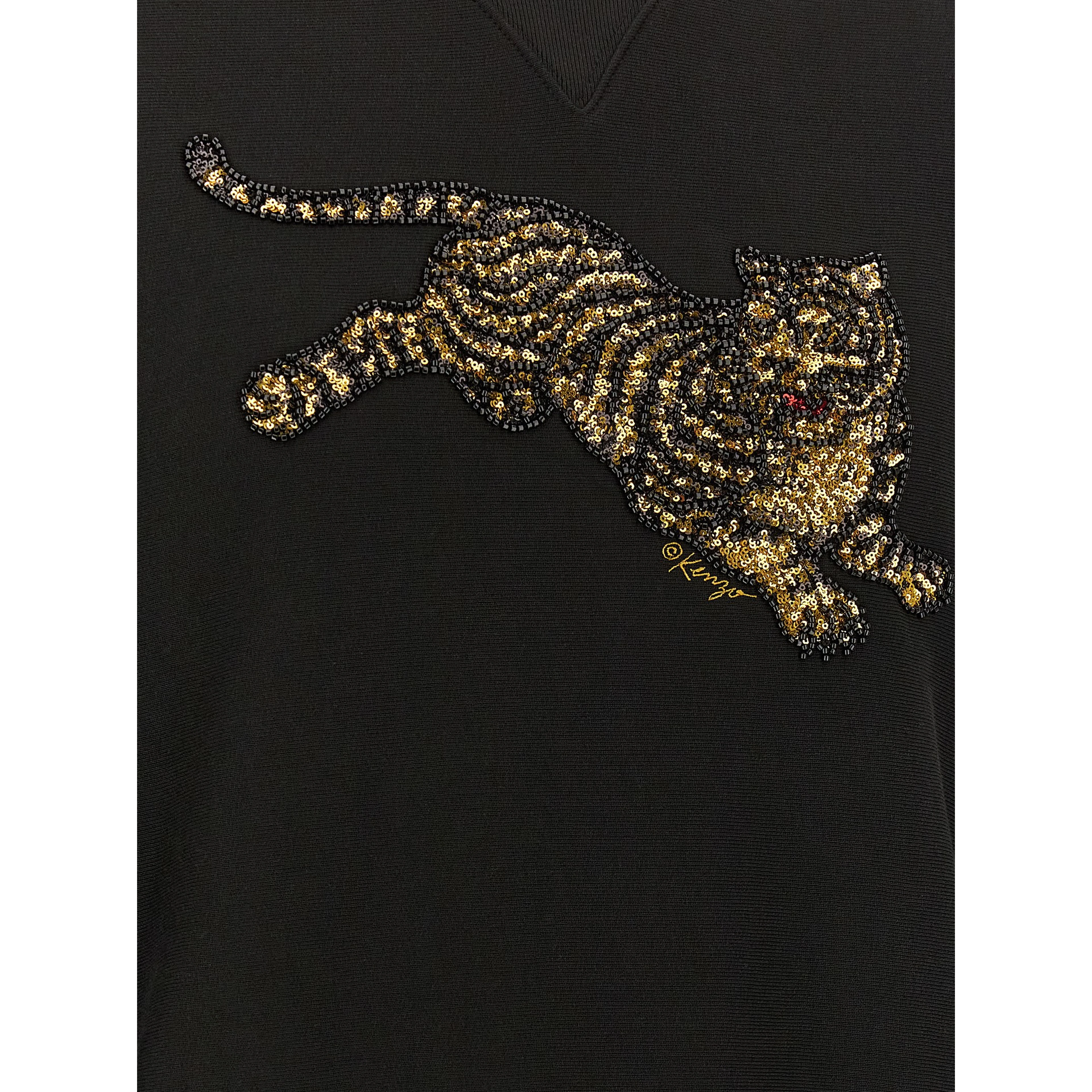 Black Cotton Sweatshirt