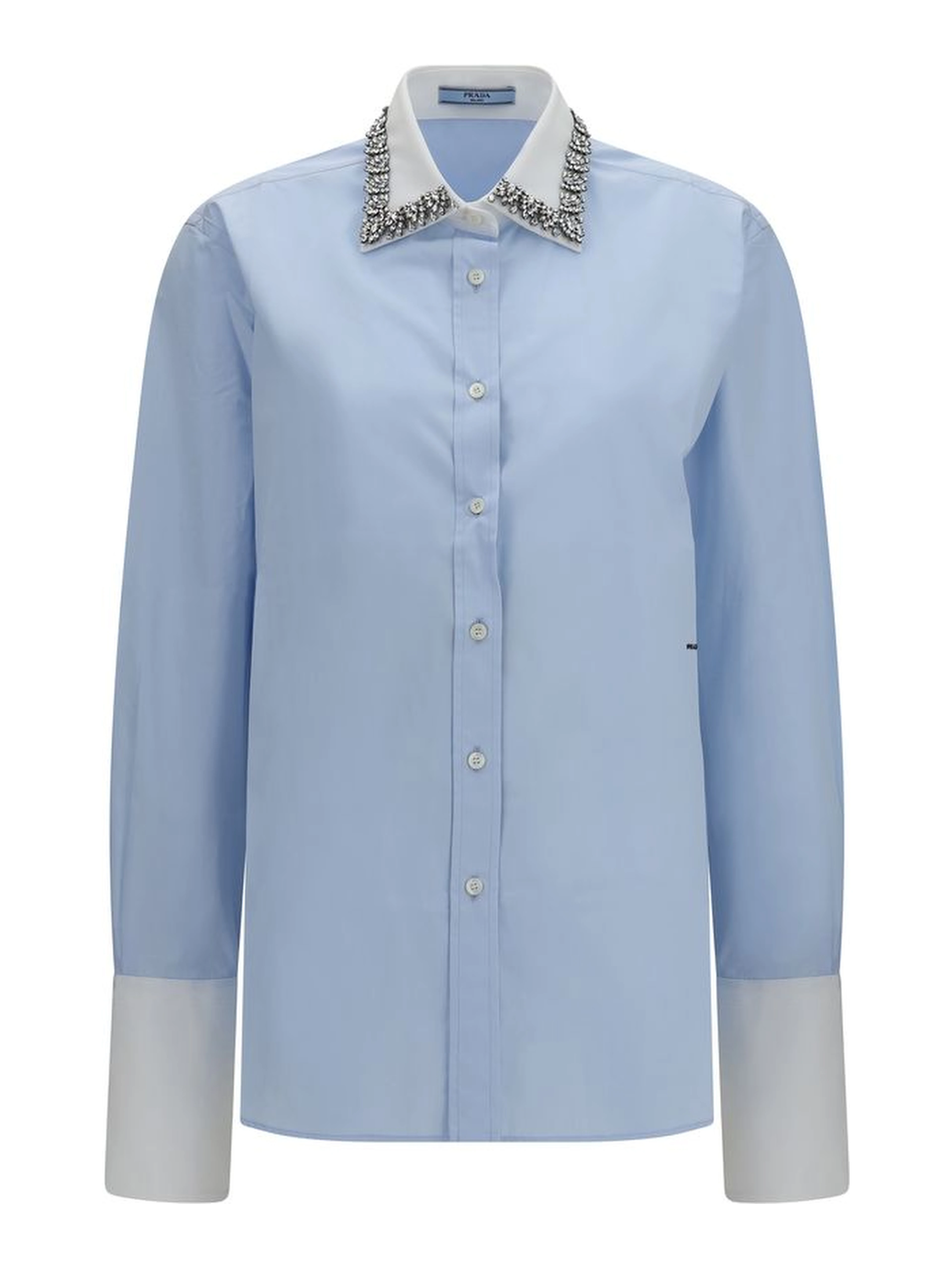 Blue Cotton Dress Shirt