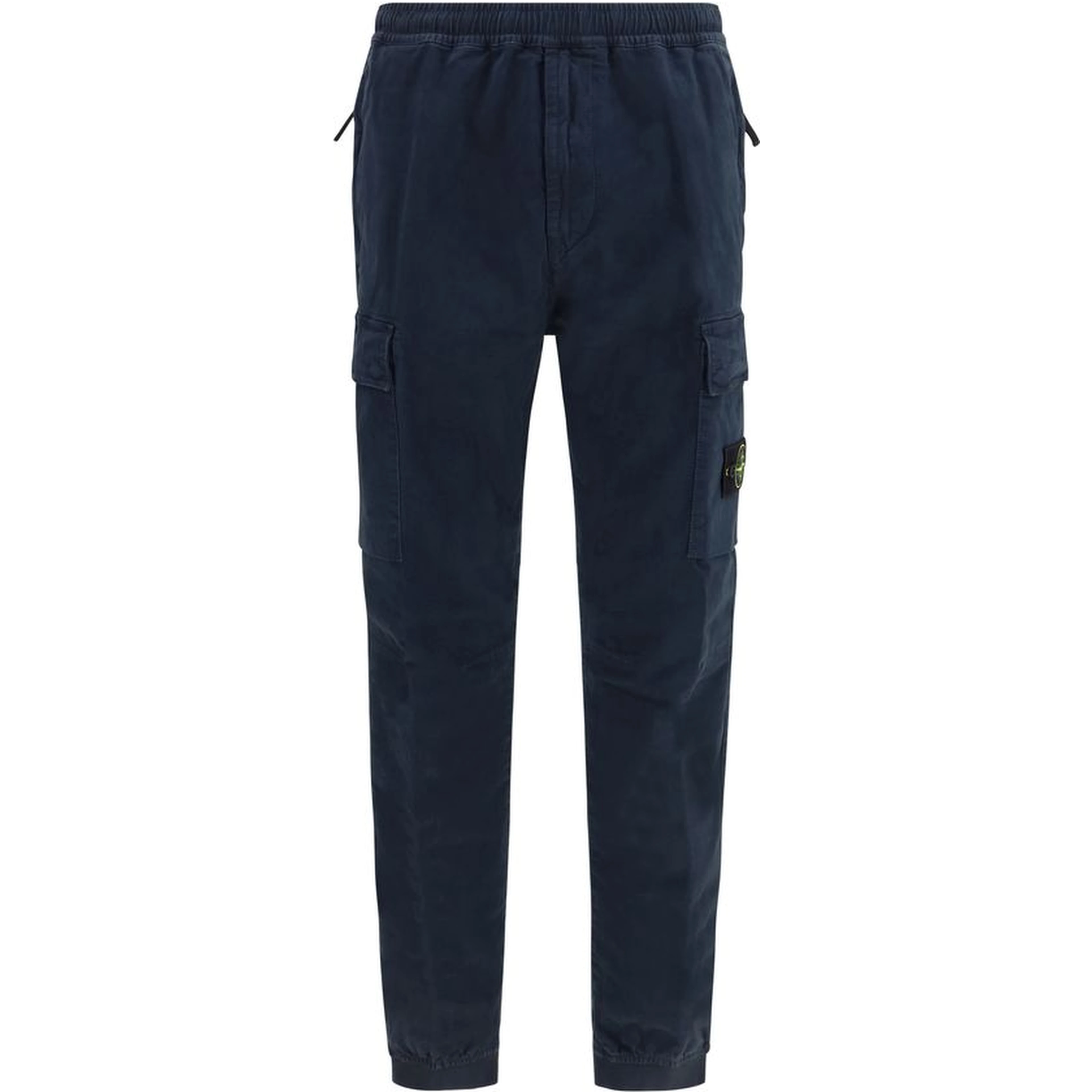 Blue Cotton Cargo Pants