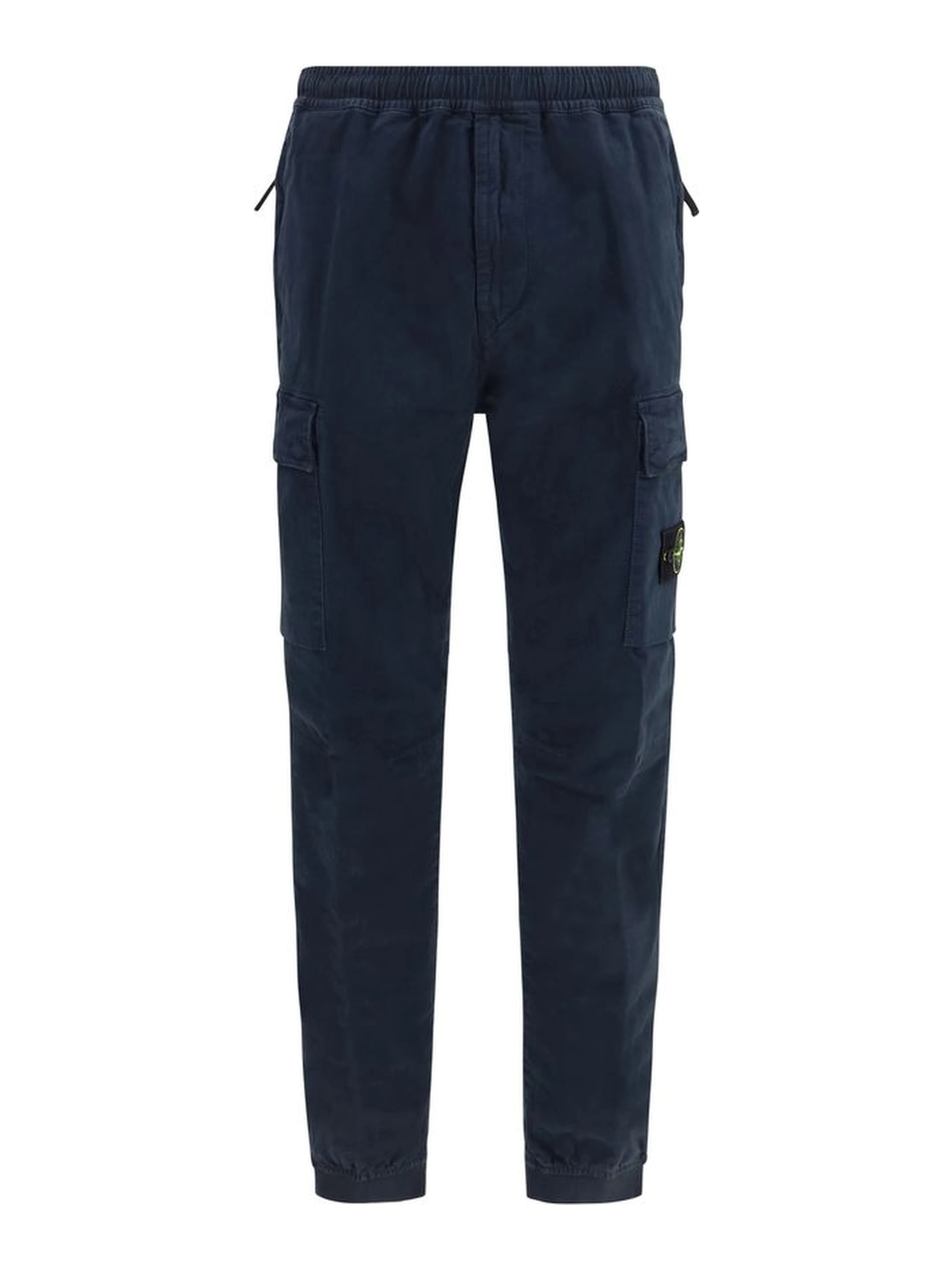 Blue Cotton Cargo Pants