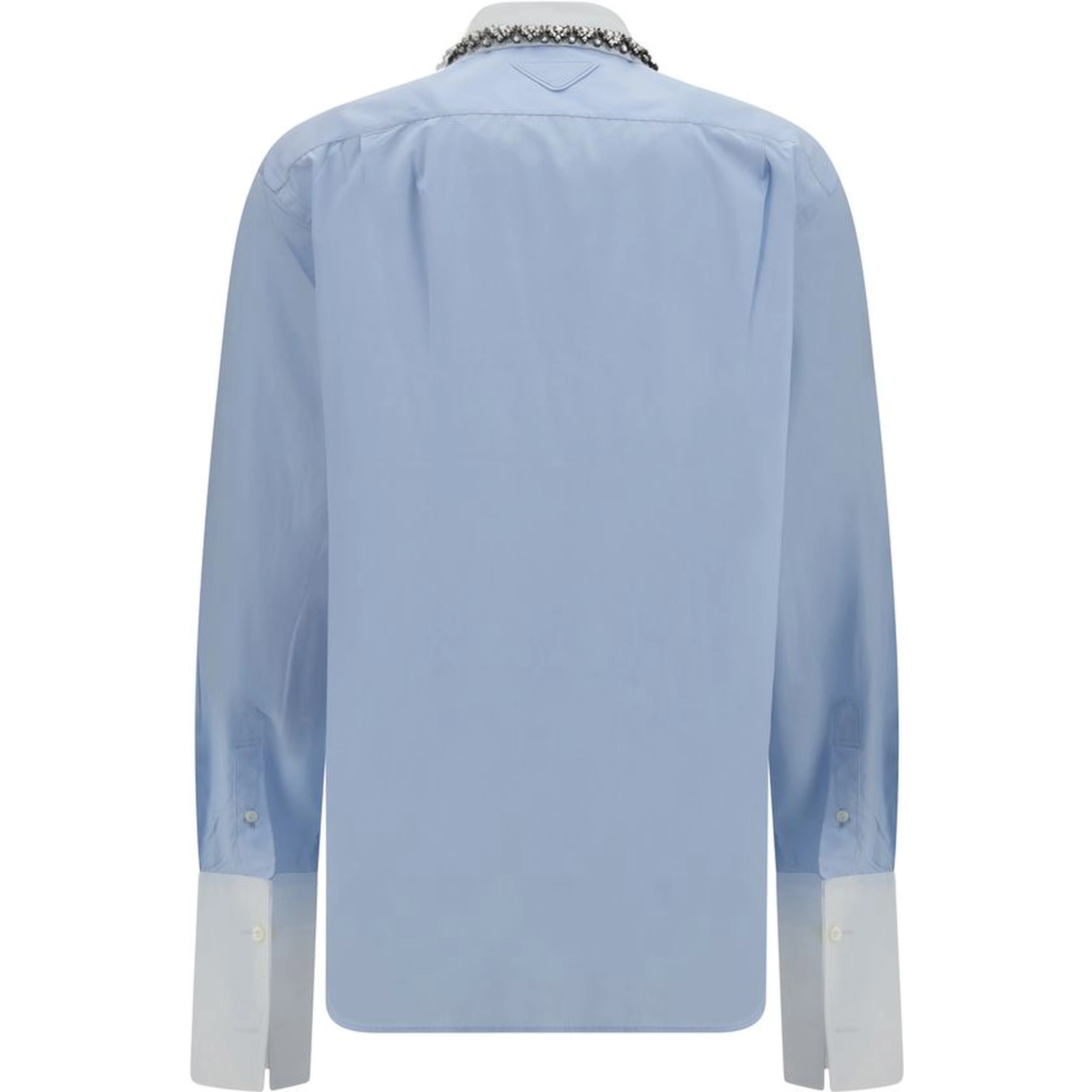Blue Cotton Dress Shirt