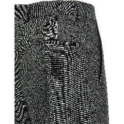 Gray Polyester Dress Pants