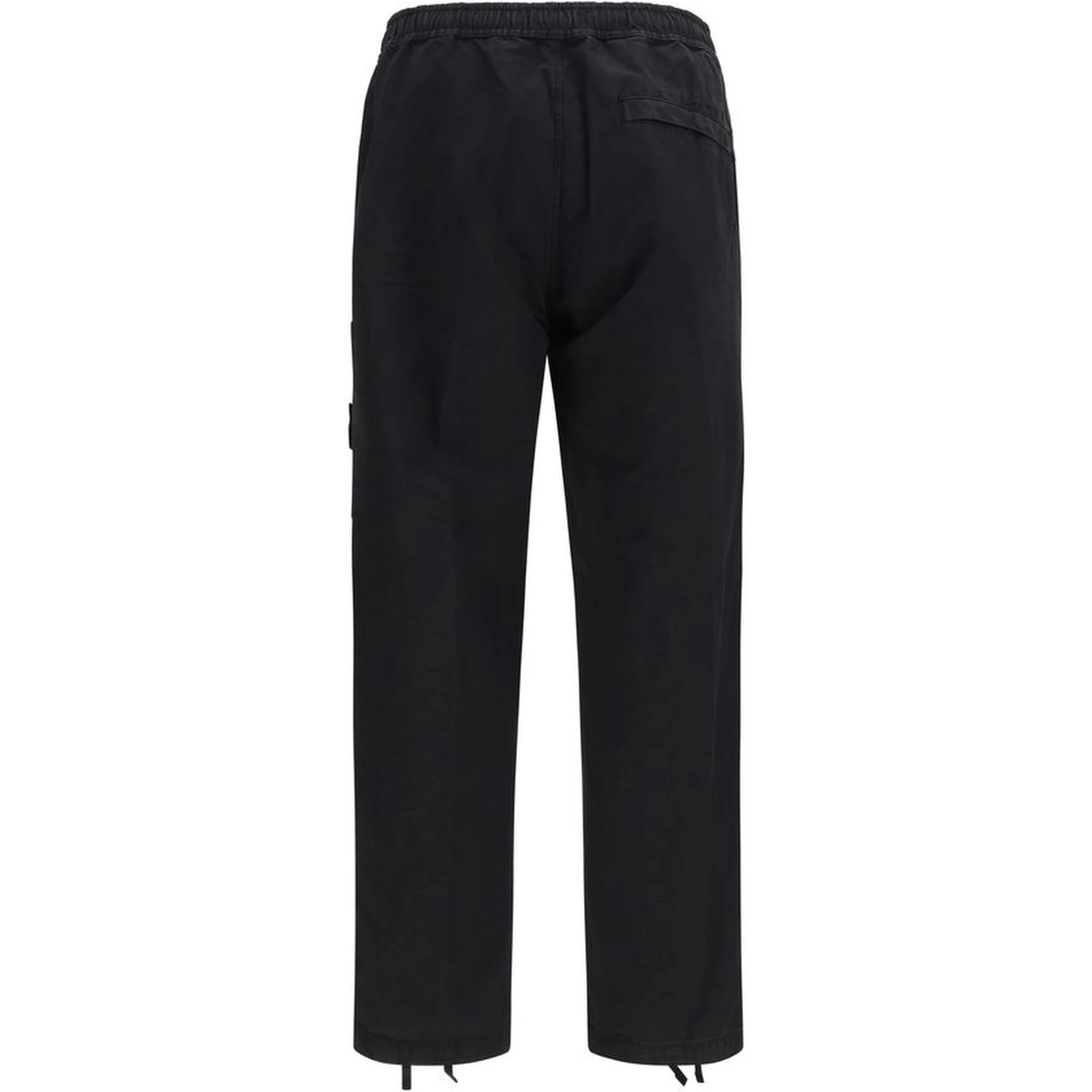 Black Cotton Cargo Pants