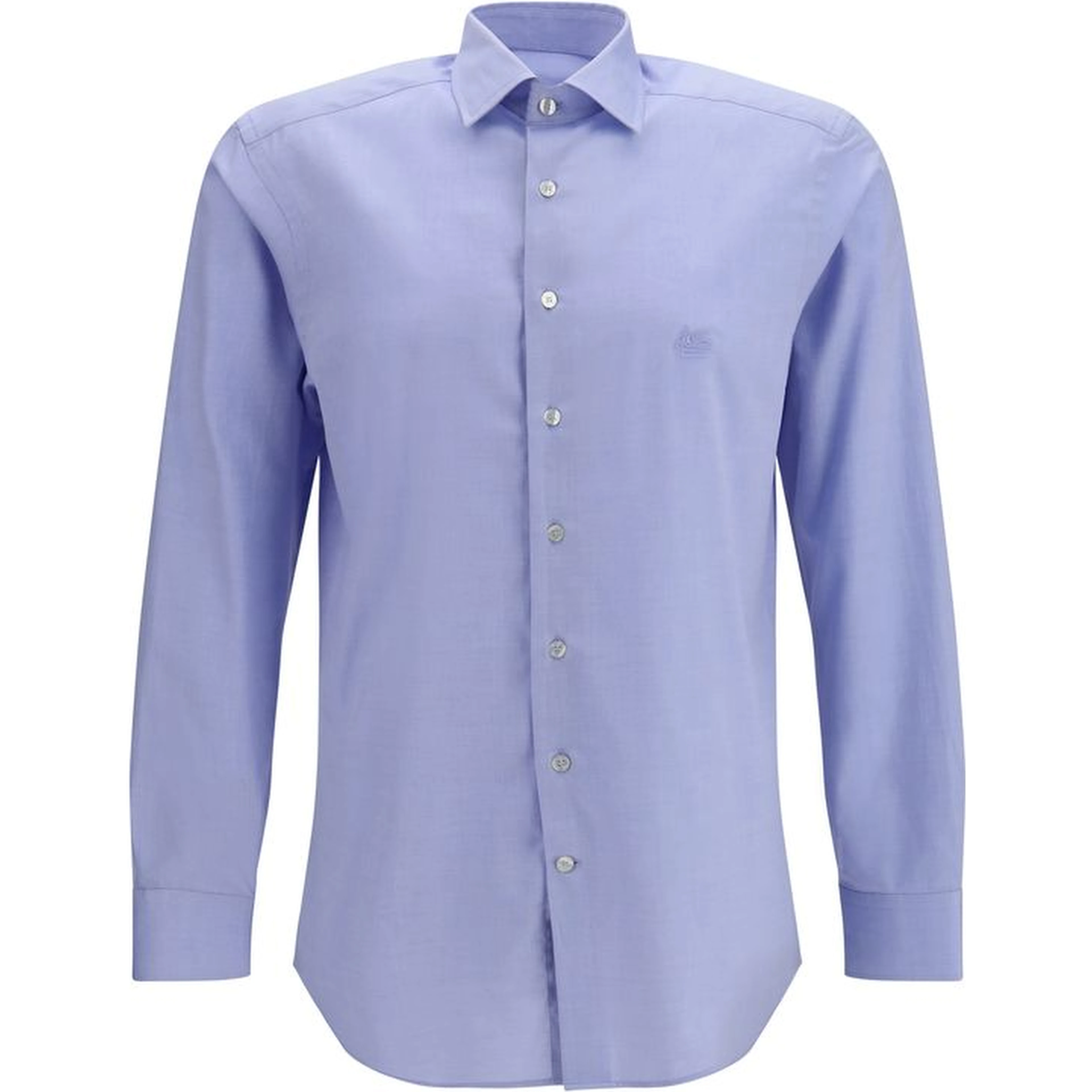 Blue Cotton Dress Shirt