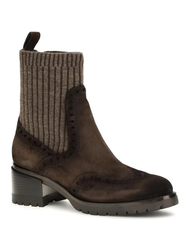 Brown Calf Leather Bos Taurus Ankle Boots alternative