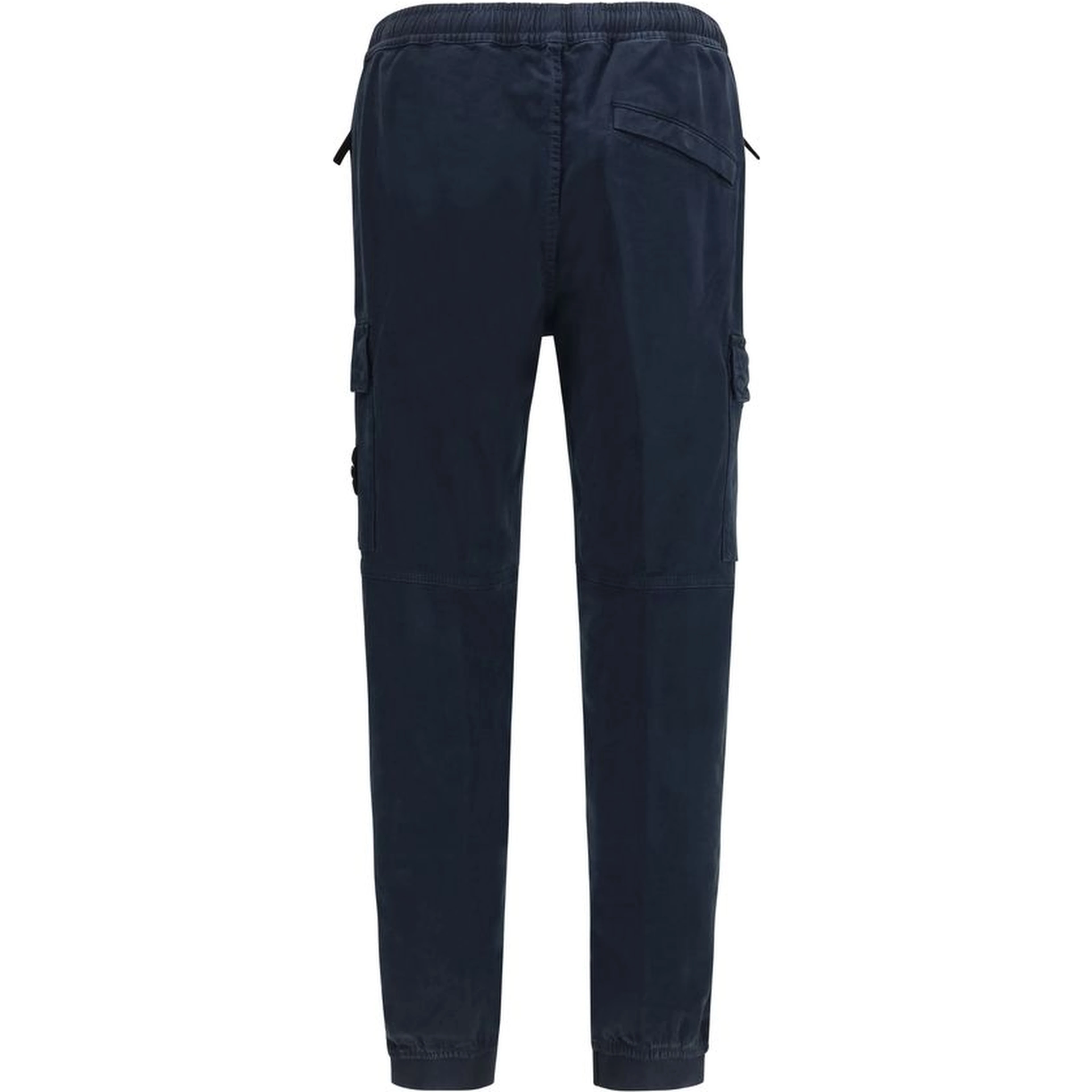 Blue Cotton Cargo Pants