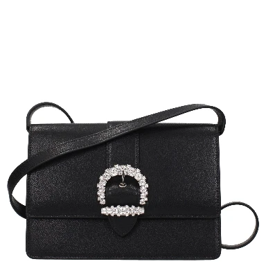 Black Leather Crossbody Bag