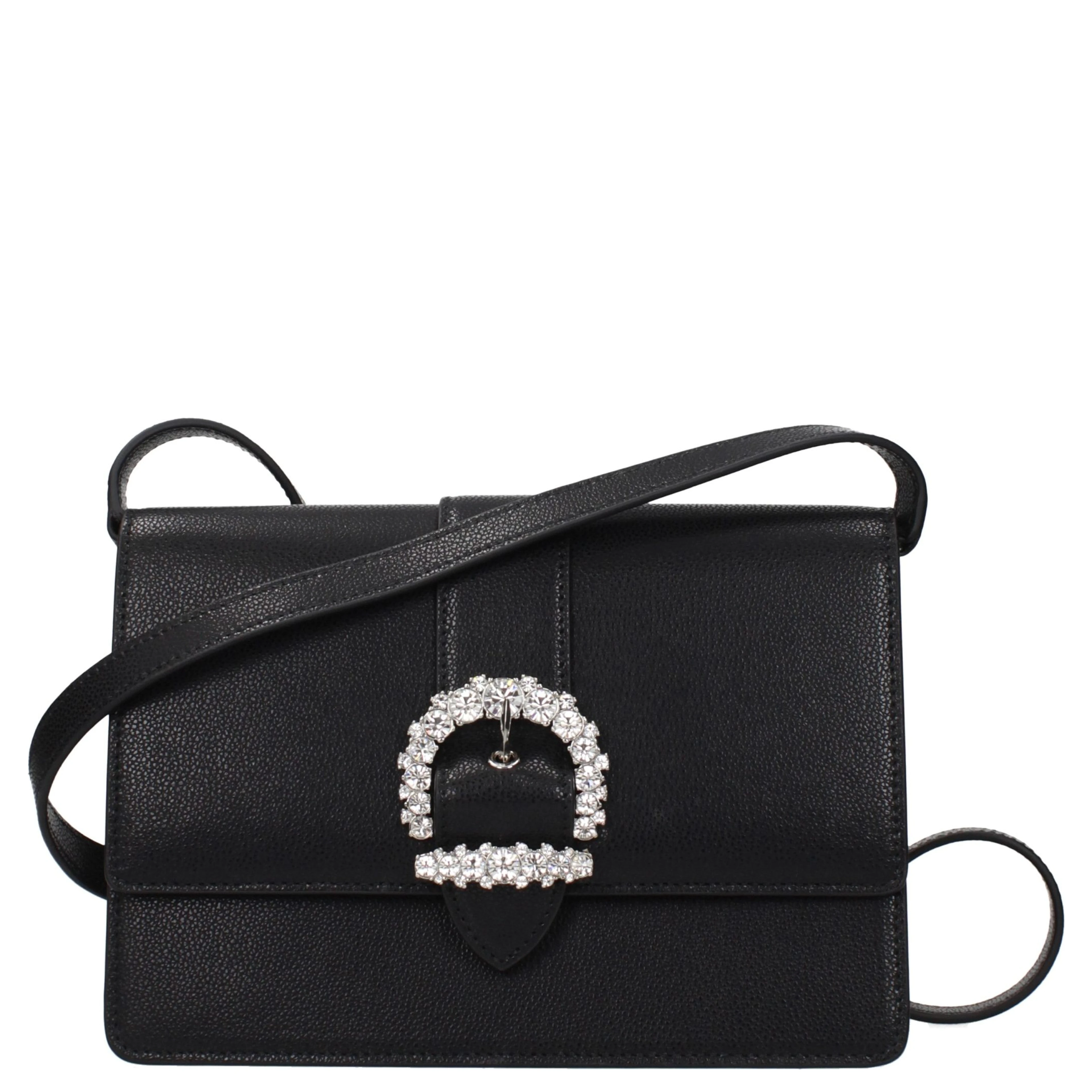 Black Leather Crossbody Bag