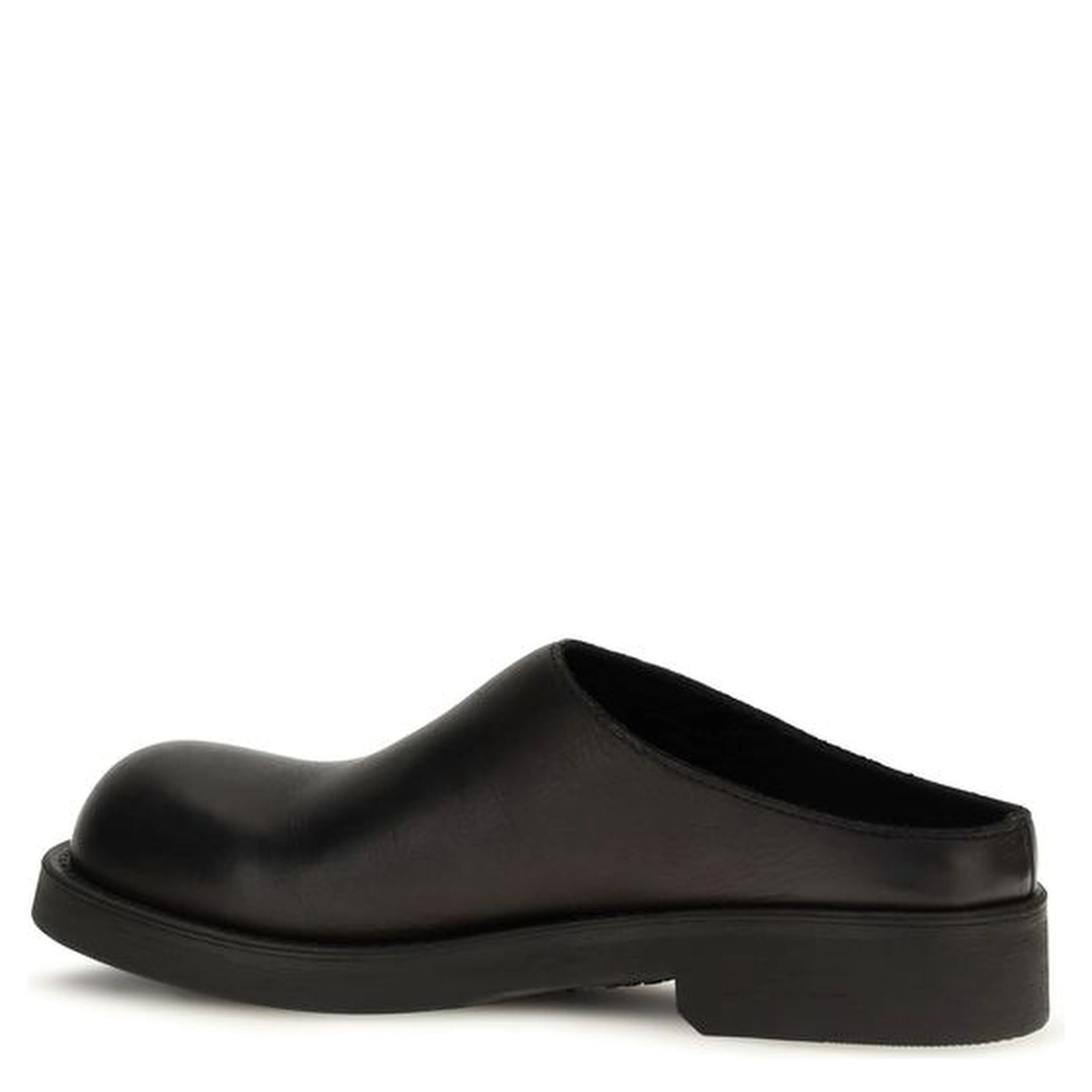Black Calf Leather Bos Taurus Mules