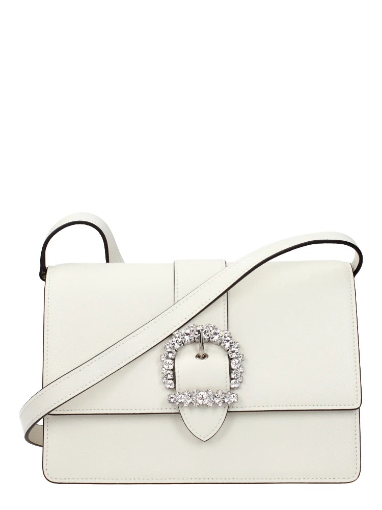 White Leather Crossbody Bag