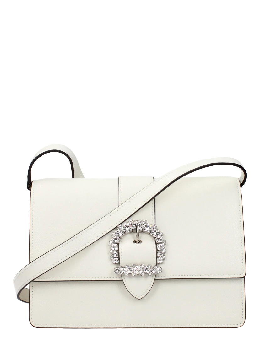 White Leather Crossbody Bag