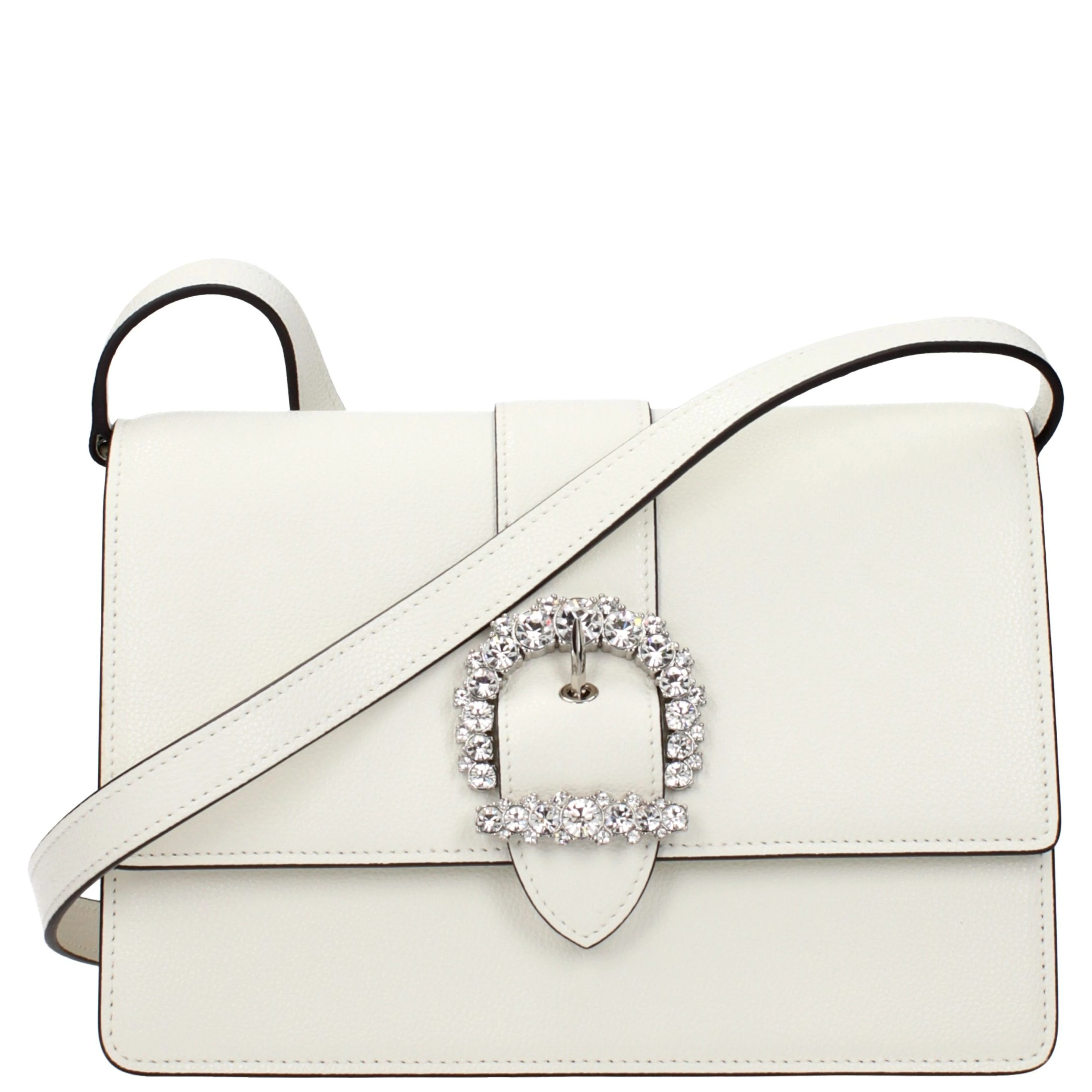 White Leather Crossbody Bag