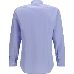 Blue Cotton Dress Shirt