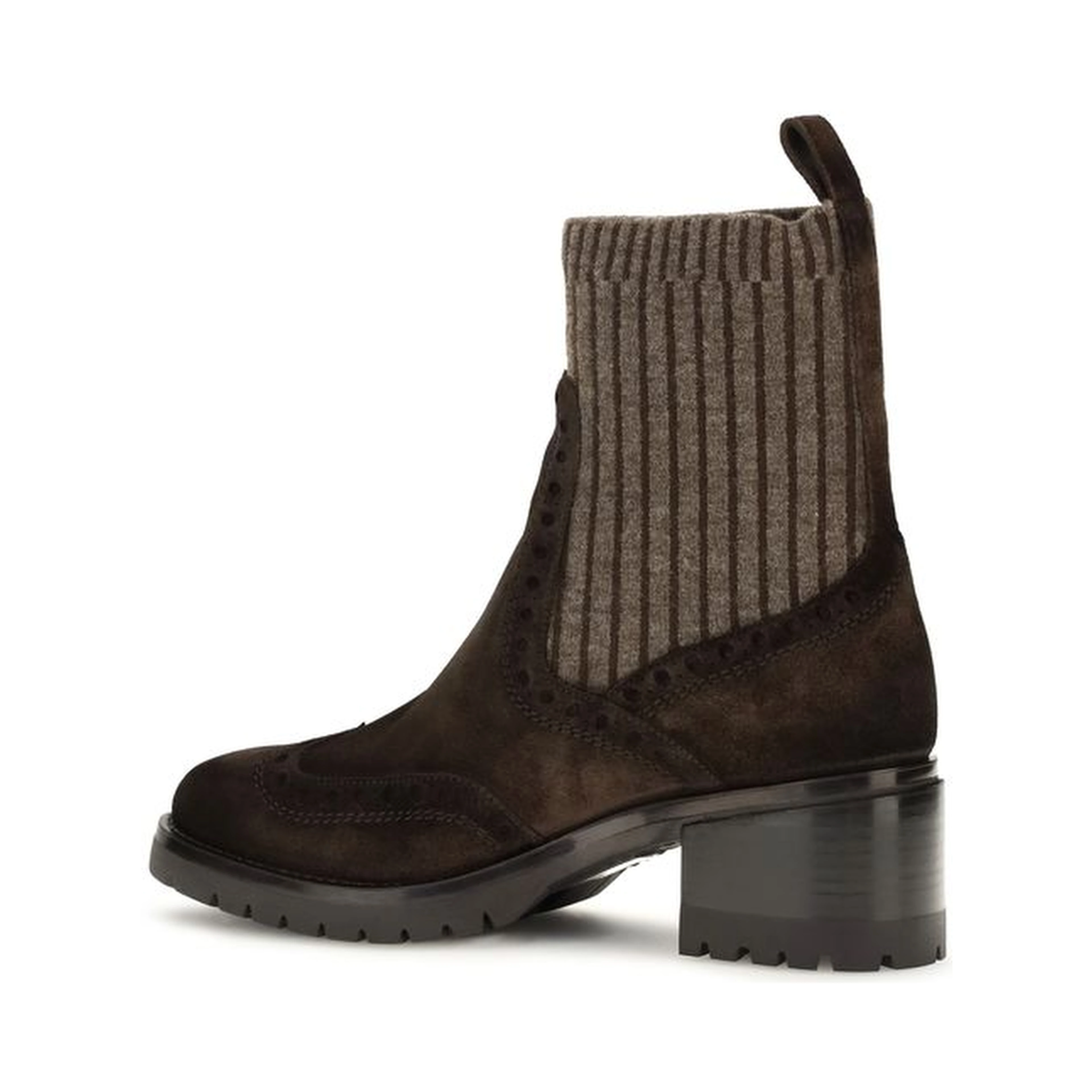 Brown Calf Leather Bos Taurus Ankle Boots