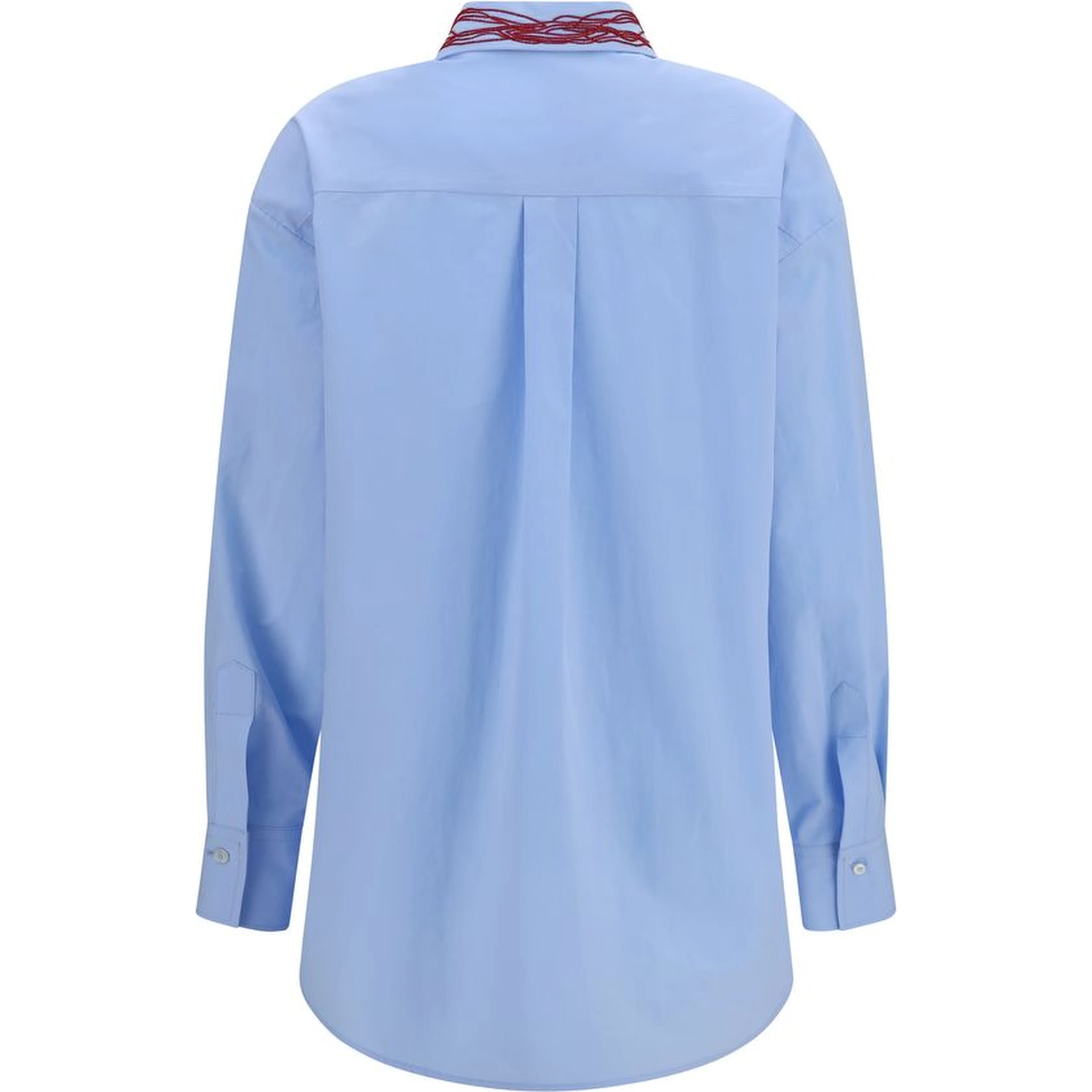 Blue Cotton Dress Shirt