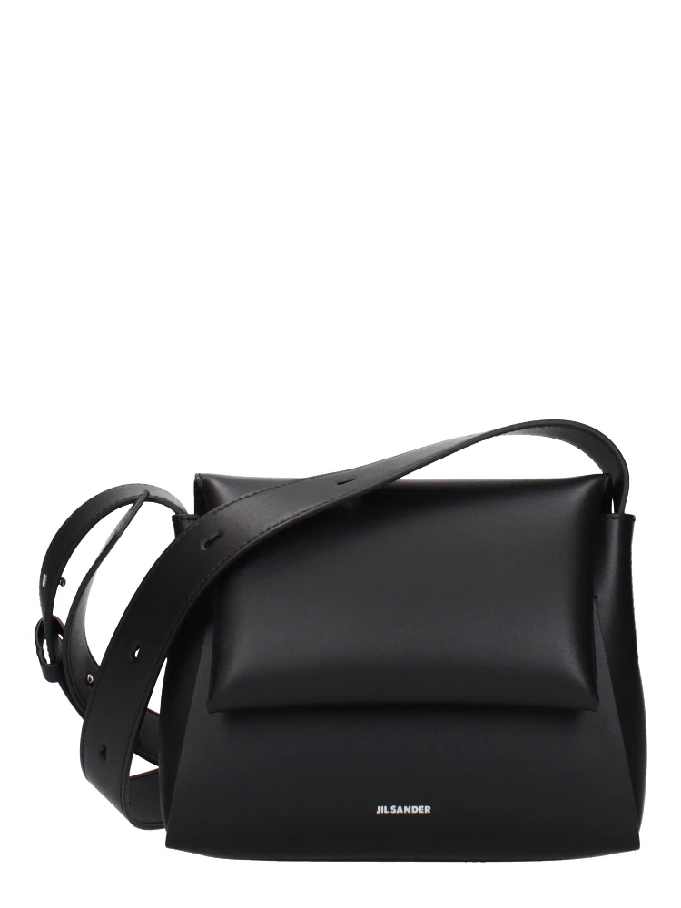 Black Leather Crossbody Bag