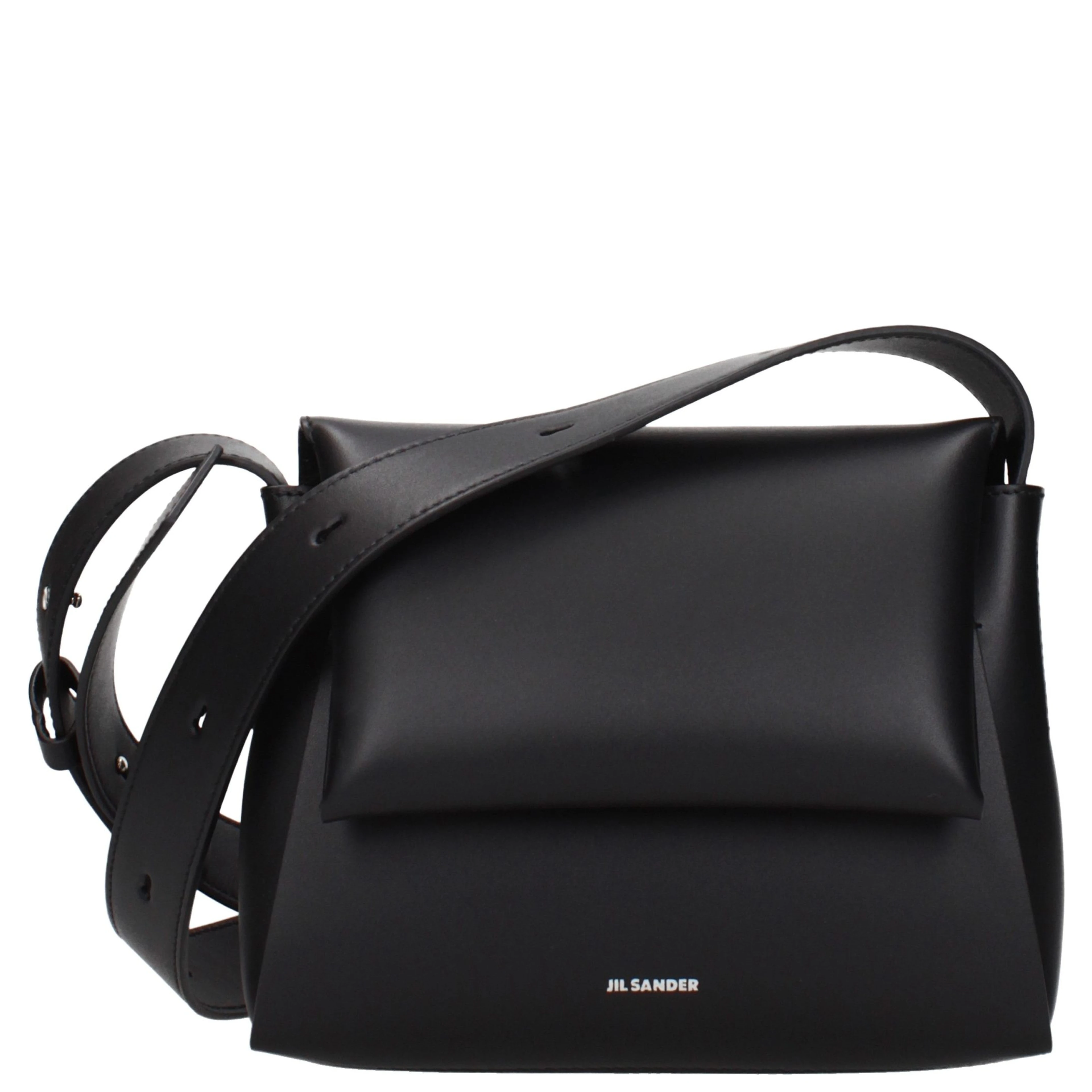 Black Leather Crossbody Bag