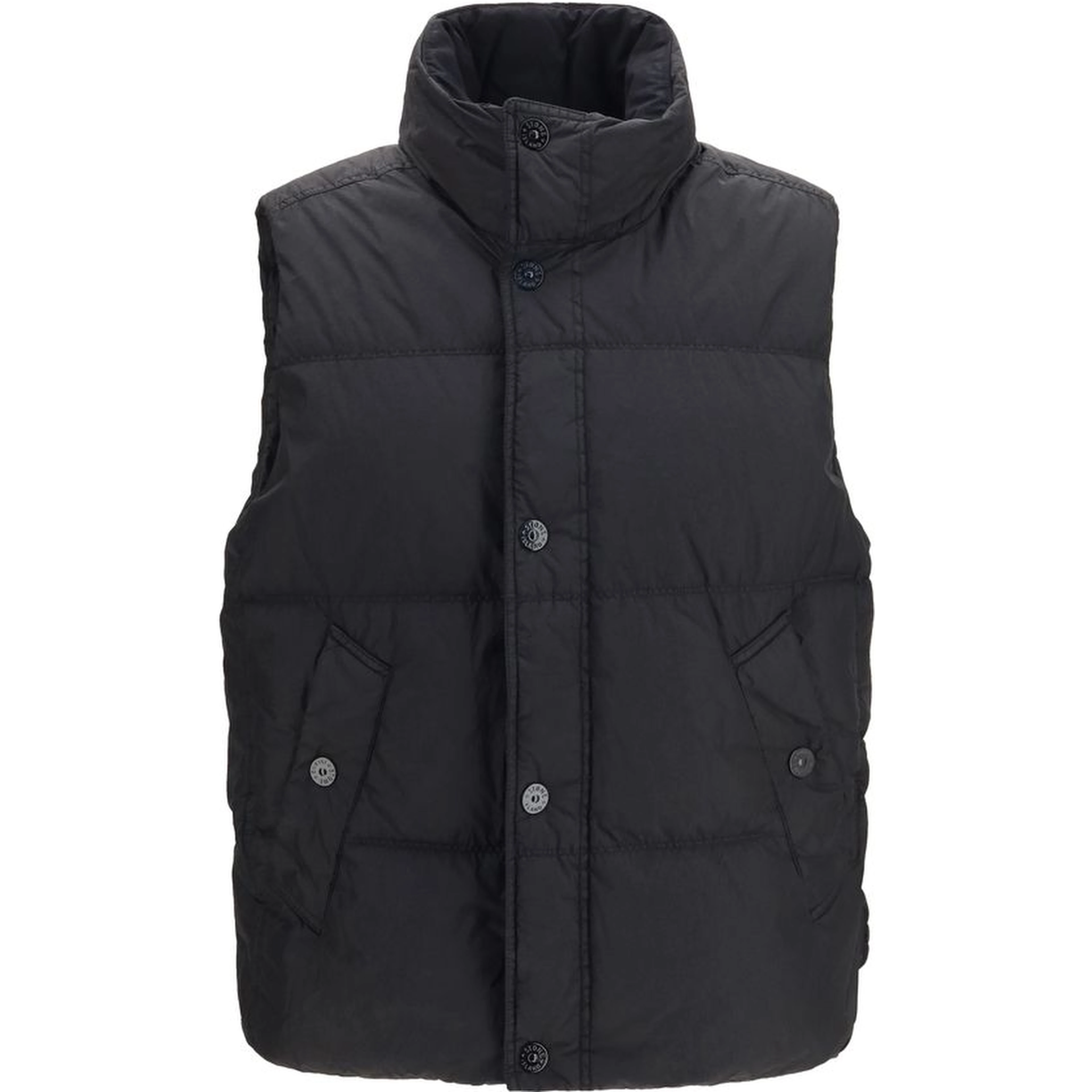 Black Goose Down Sleeveless Jacket