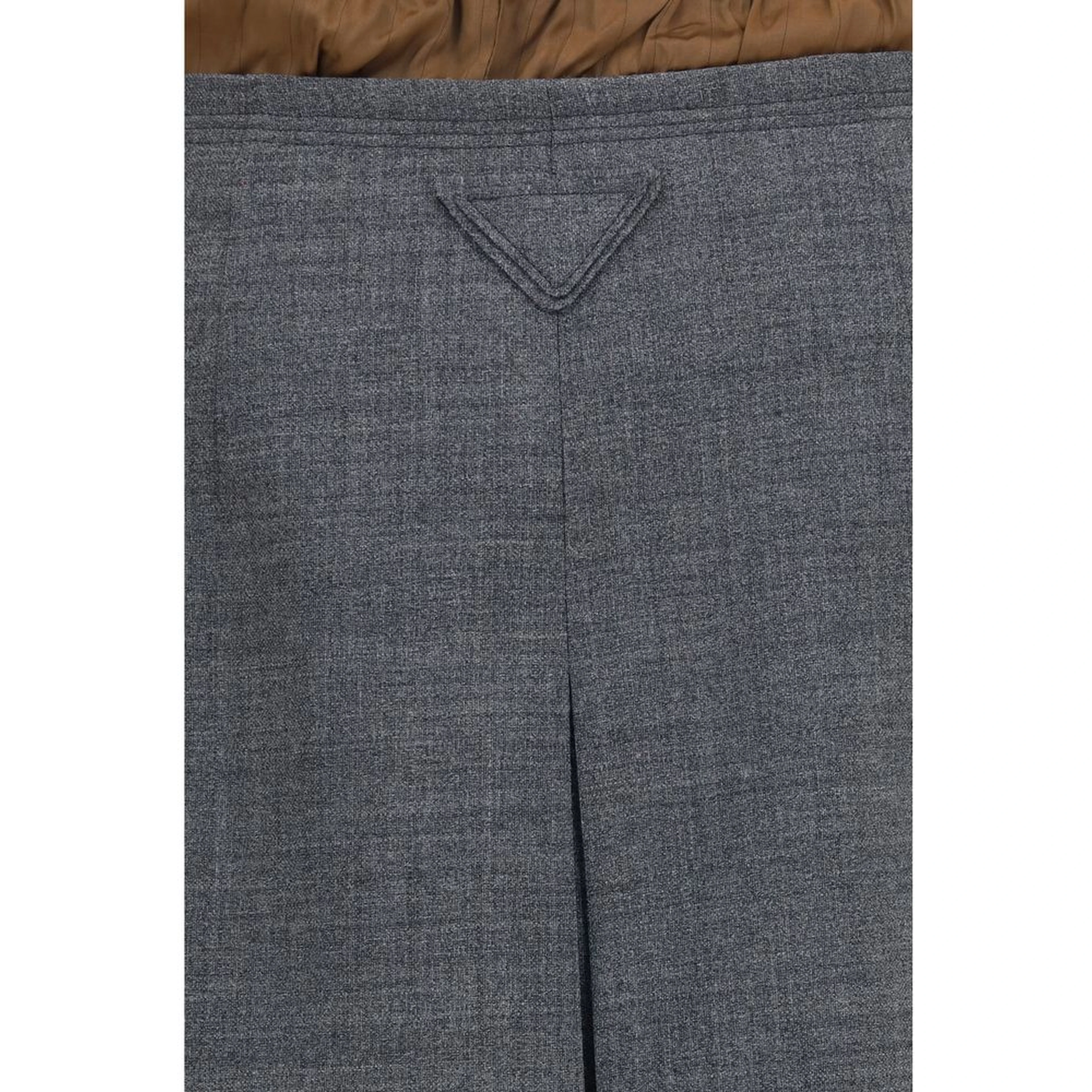 Gray Wool Oves Aries Midi Skirt