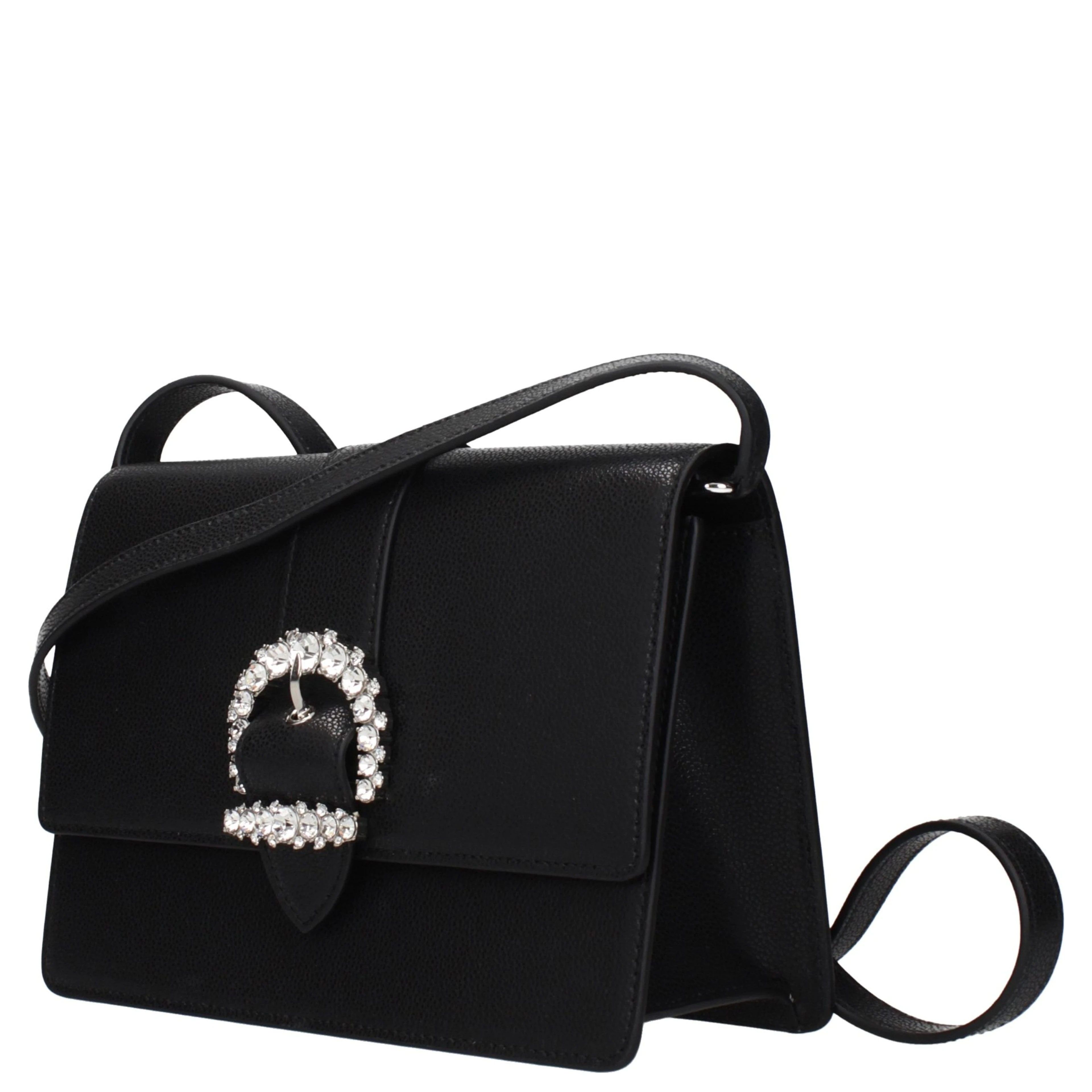 Black Leather Crossbody Bag