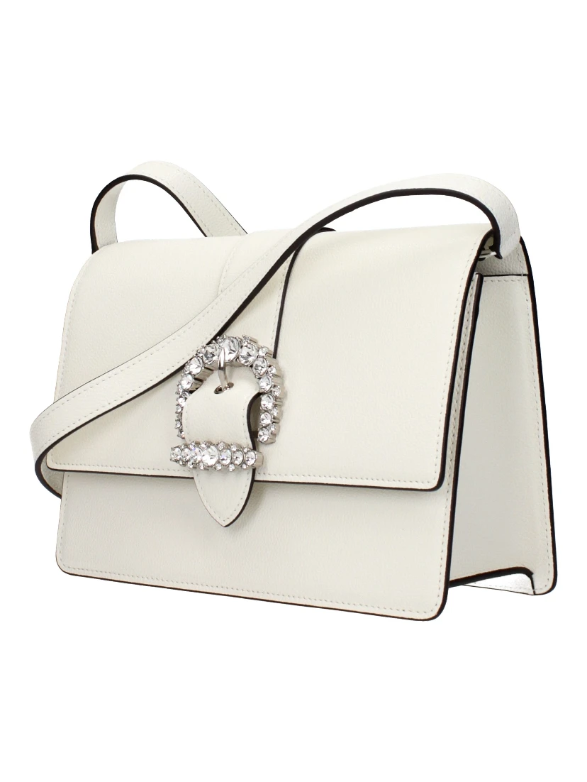 White Leather Crossbody Bag