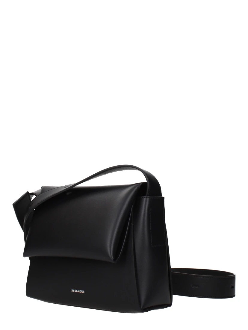 Black Leather Crossbody Bag