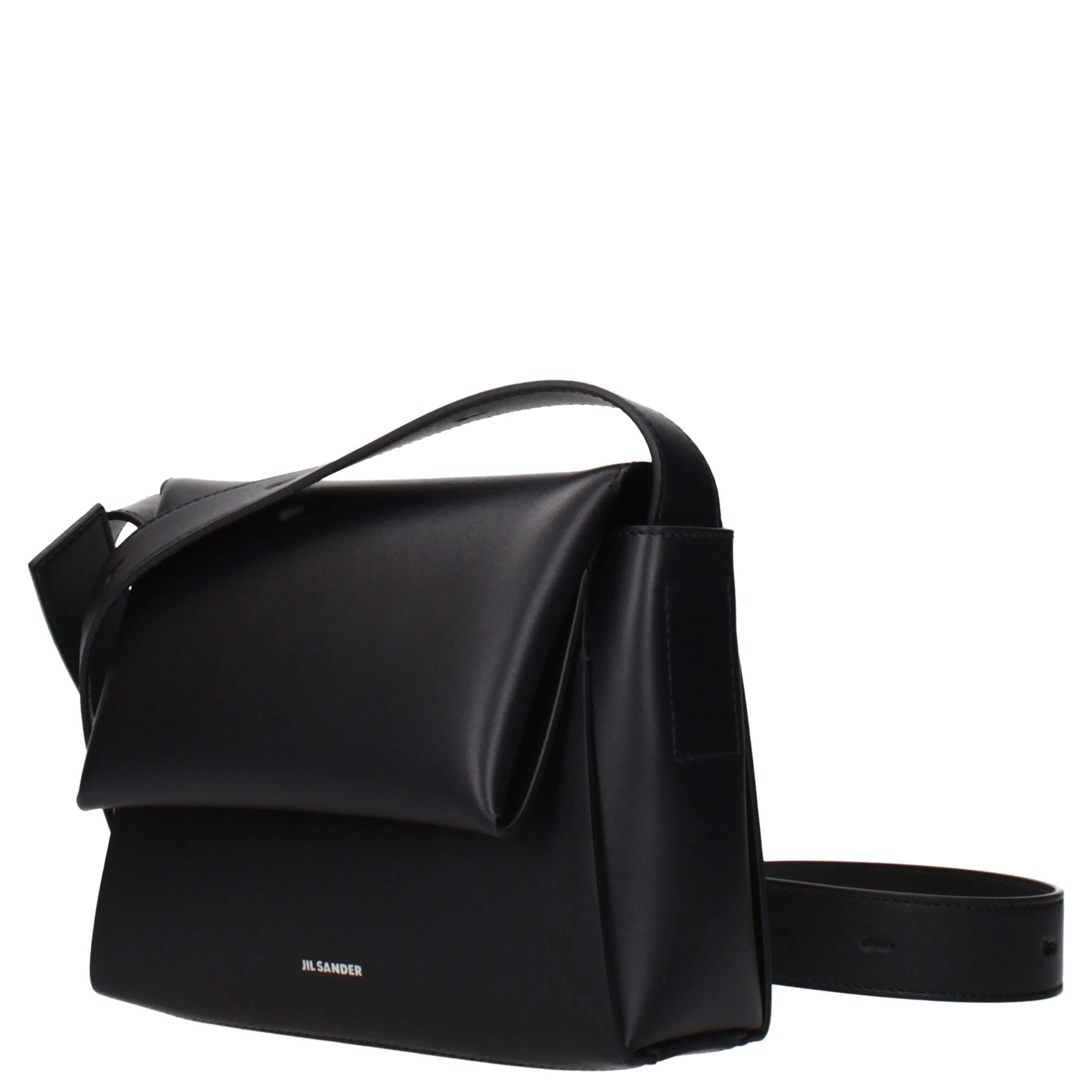 Black Leather Crossbody Bag
